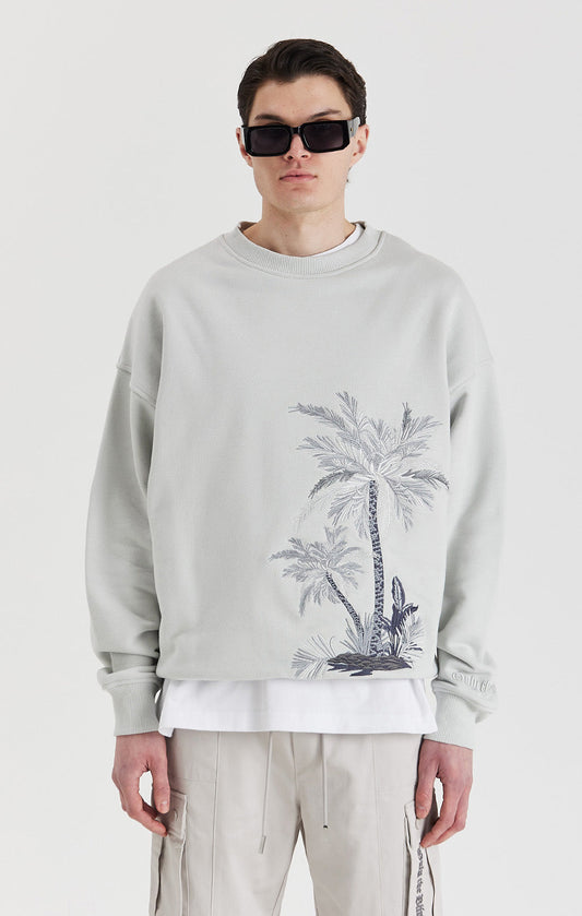 Lunar Rock Palm Crewneck - ONLY THE BLIND™