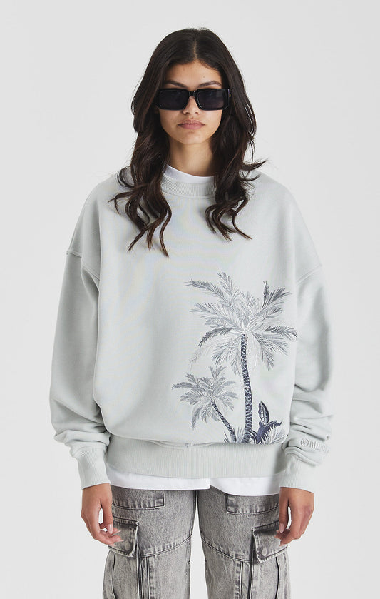 Lunar Rock Palm Crewneck - ONLY THE BLIND™