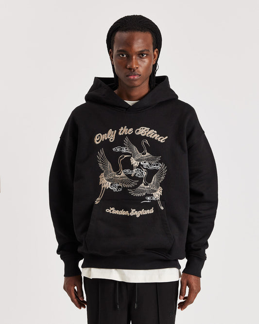 Crane Embroidered Hood - ONLY THE BLIND™