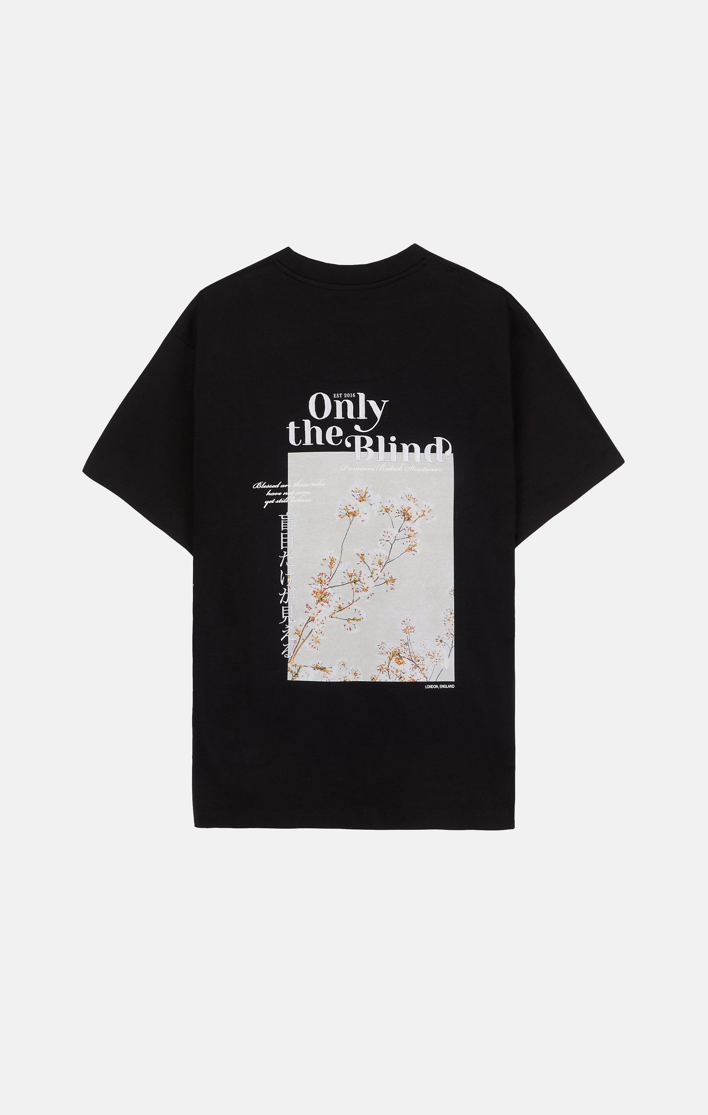Black Blossom Graphic T-shirt - ONLY THE BLIND™