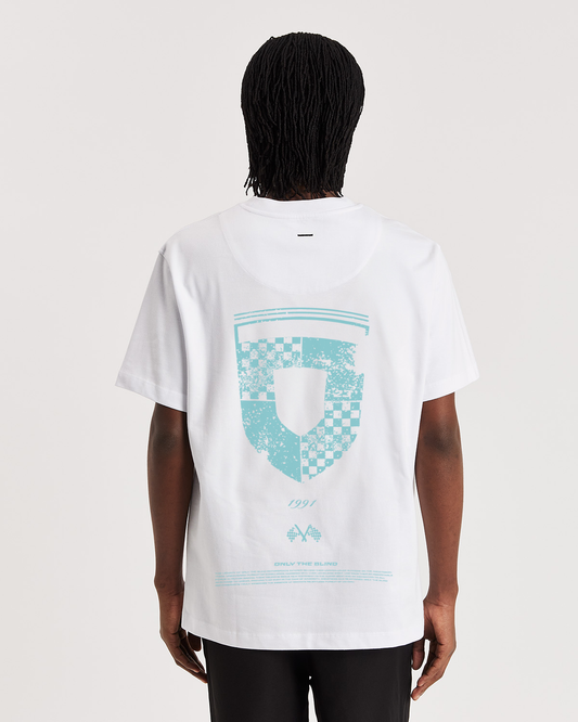 WHITE MOTORSPORT T-SHIRT - ONLY THE BLIND™