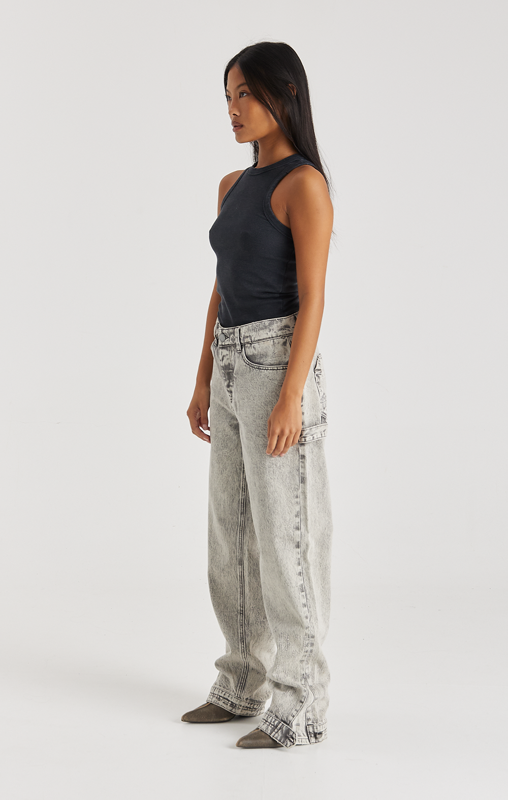 GREY ECLIPSE DENIM JEANS - ONLY THE BLIND™