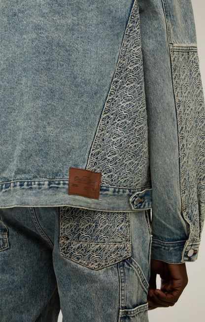 SIGNATURE STITCH DENIM JACKET