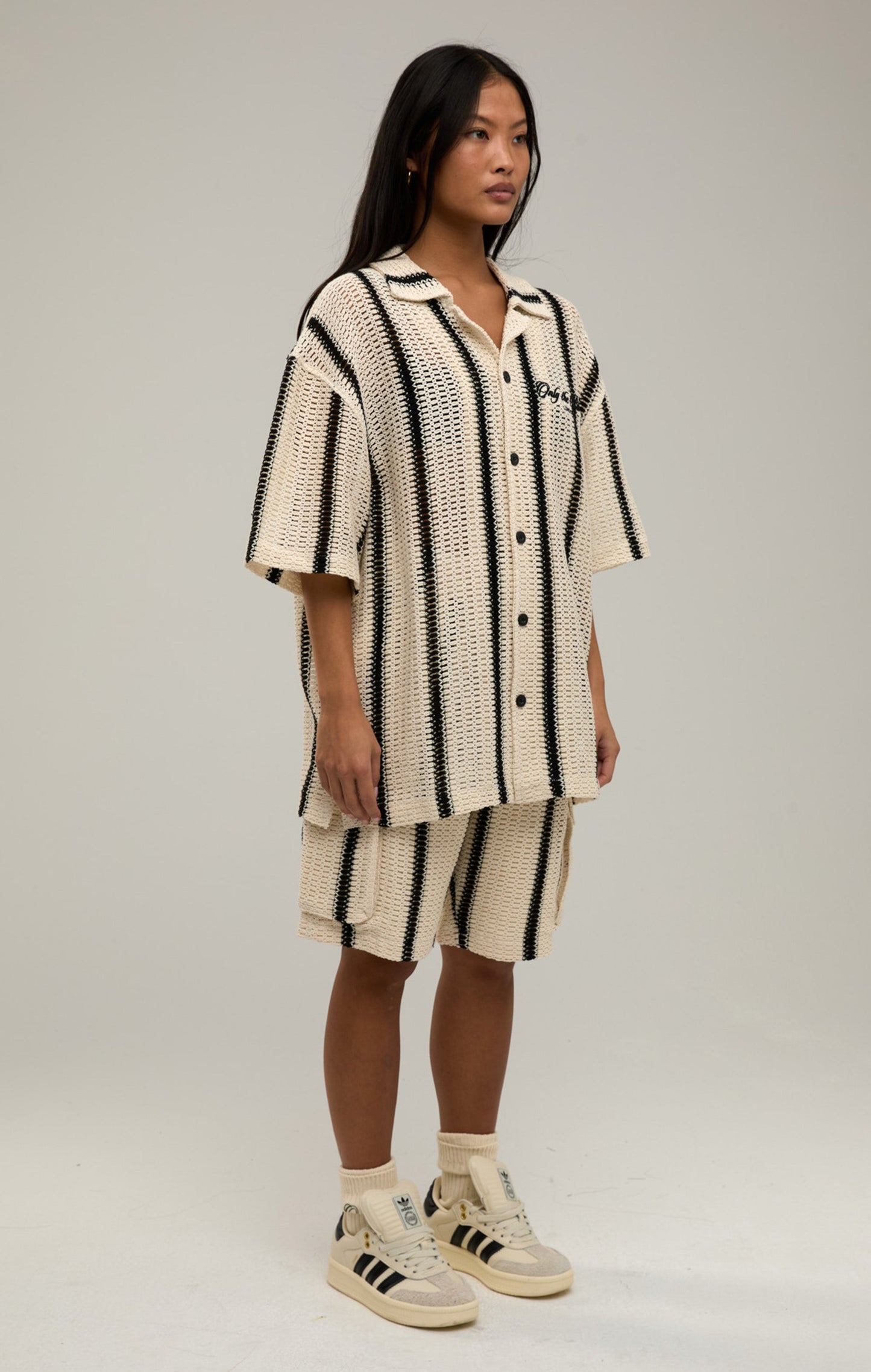 DESERT STRIPE CROCHET SHORTS