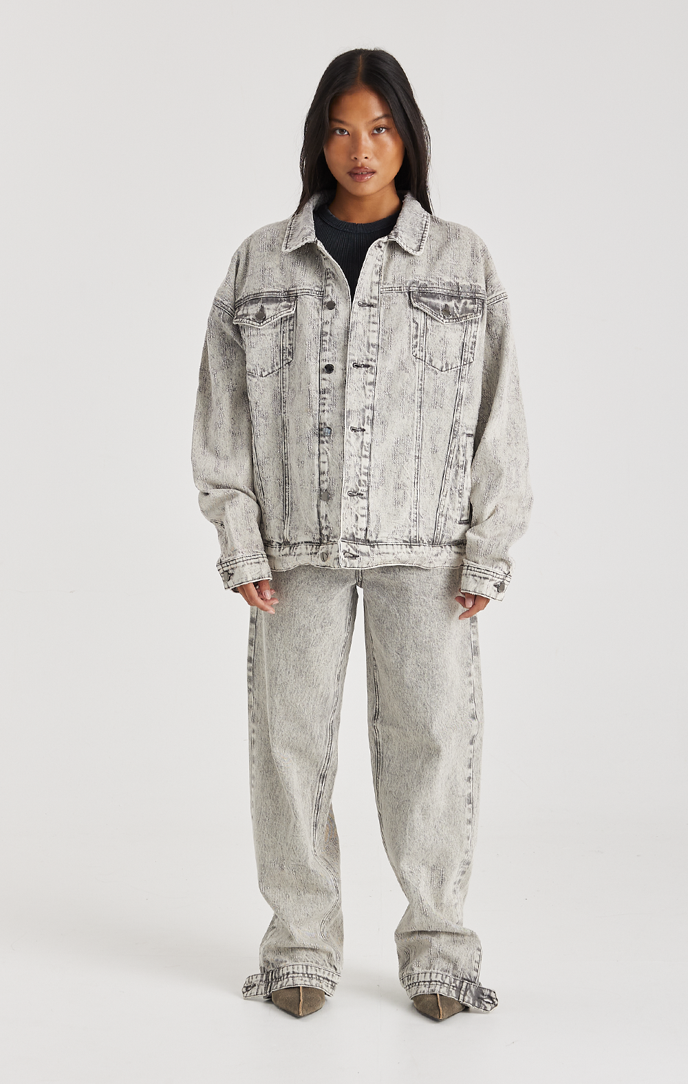 GREY ECLIPSE DENIM JEANS - ONLY THE BLIND™