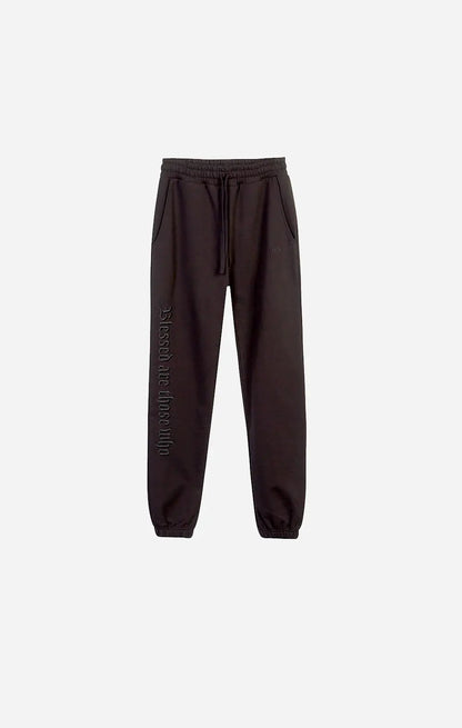 Black Split Statement Sweatpants - ONLY THE BLIND™