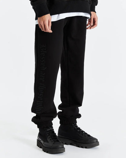 Black Split Statement Sweatpants - ONLY THE BLIND™