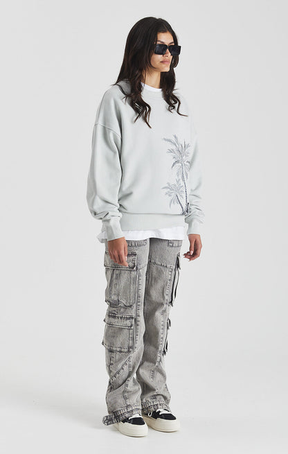 Lunar Rock Palm Crewneck - ONLY THE BLIND™
