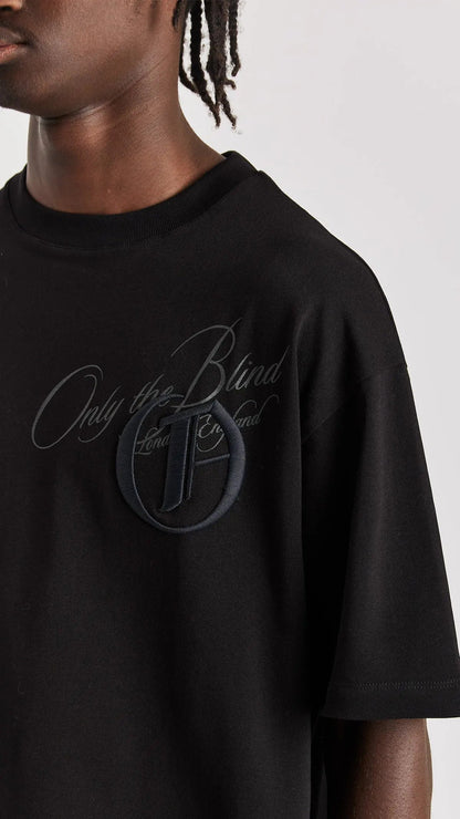 Black Crew Logo T-Shirt - ONLY THE BLIND™