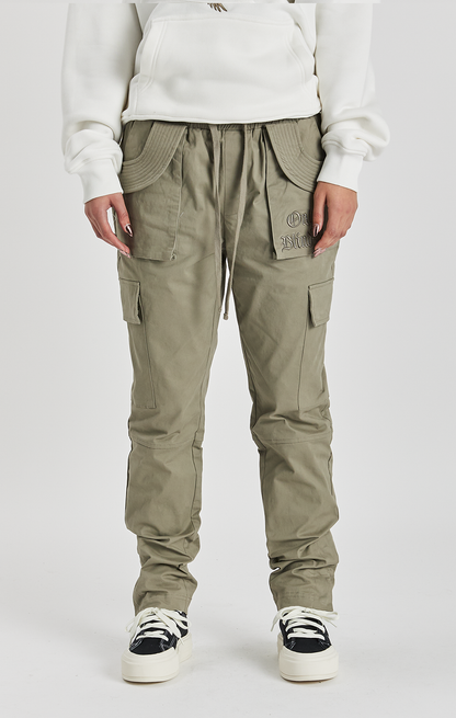 KHAKI TWILL CARGO PANT - ONLY THE BLIND™