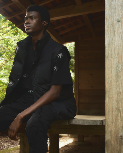Black Maple Embroidered T-shirt - ONLY THE BLIND™