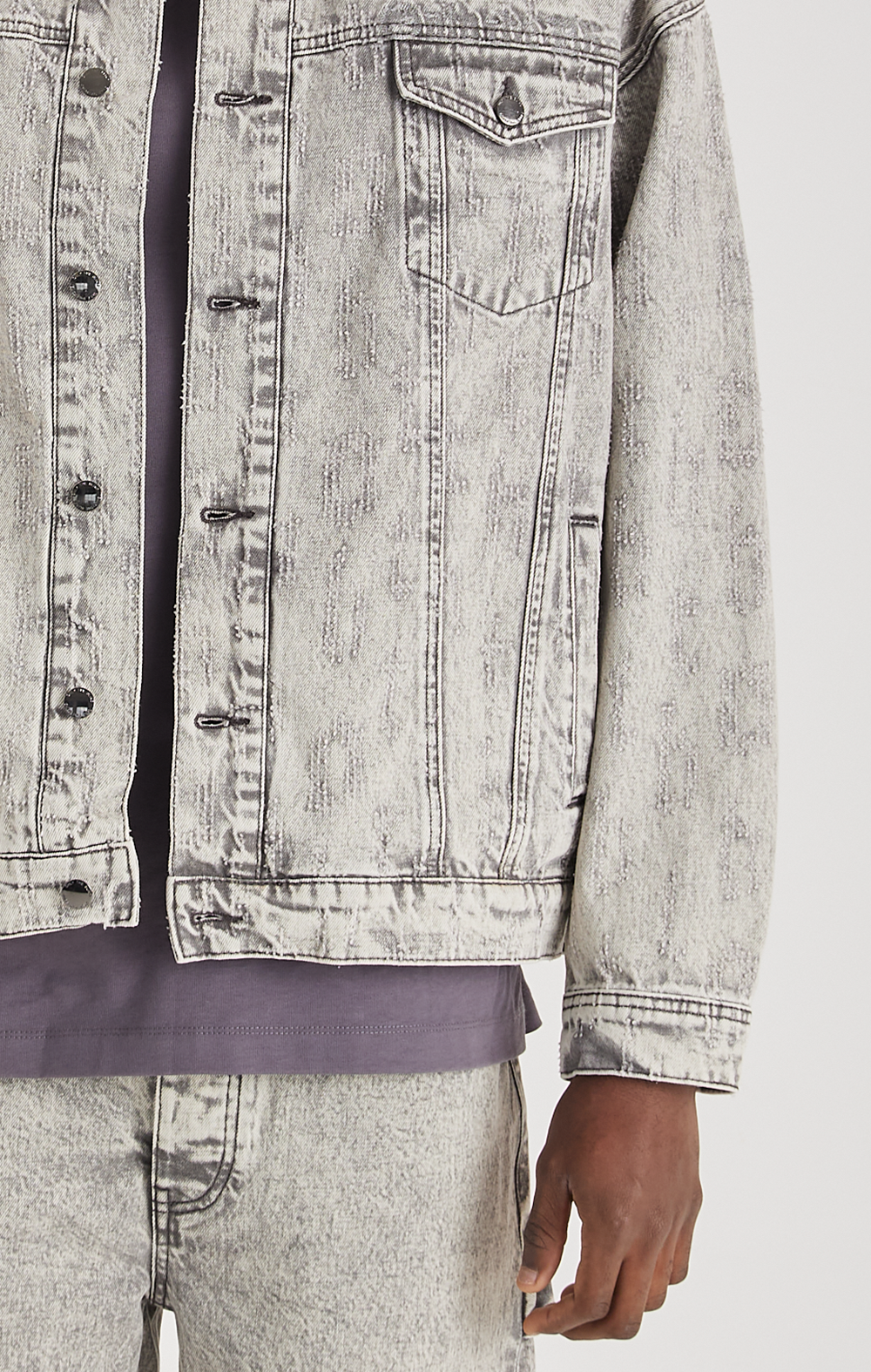 GREY ECLIPSE DENIM JACKET - ONLY THE BLIND™