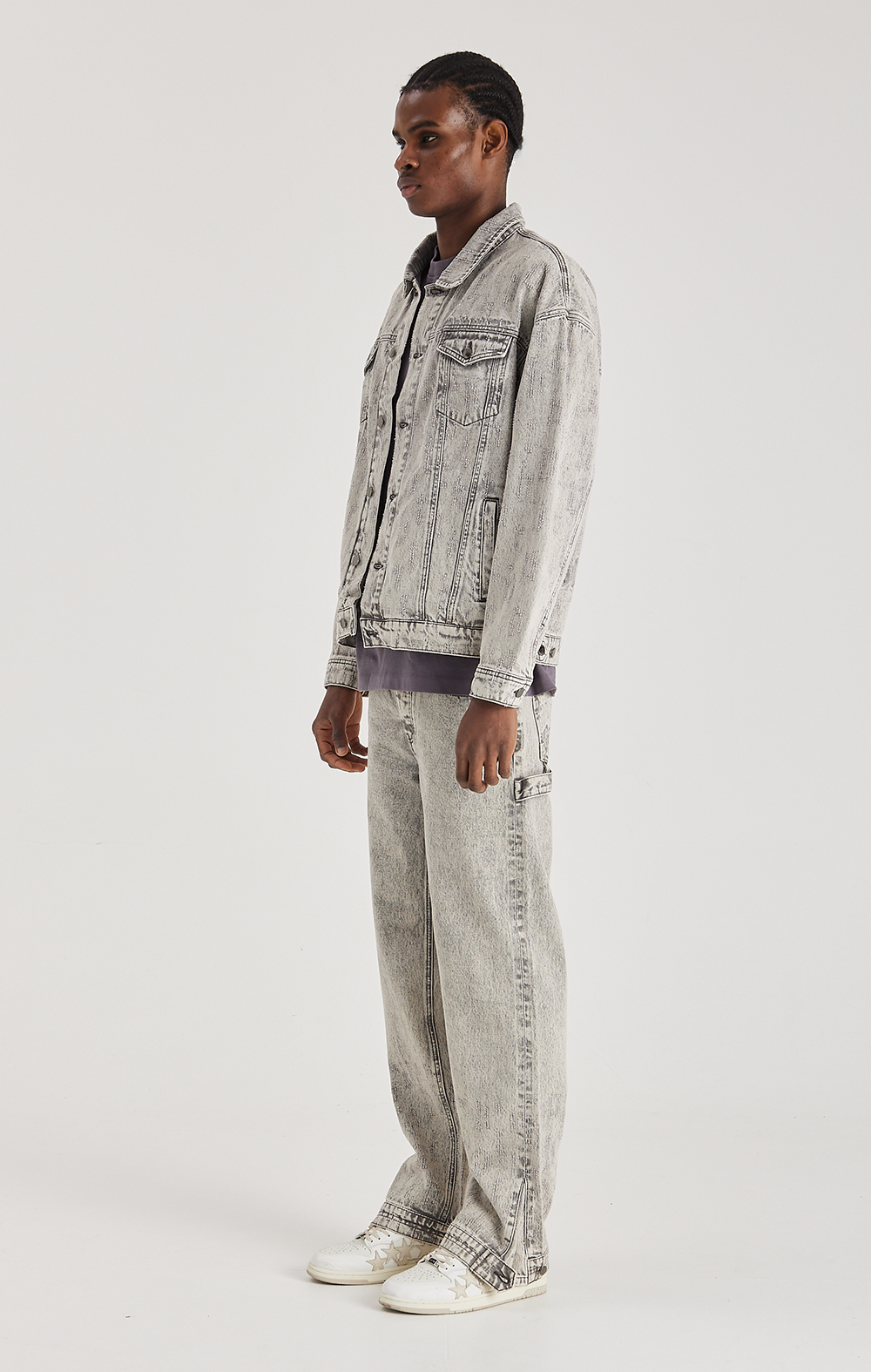 GREY ECLIPSE DENIM JACKET - ONLY THE BLIND™