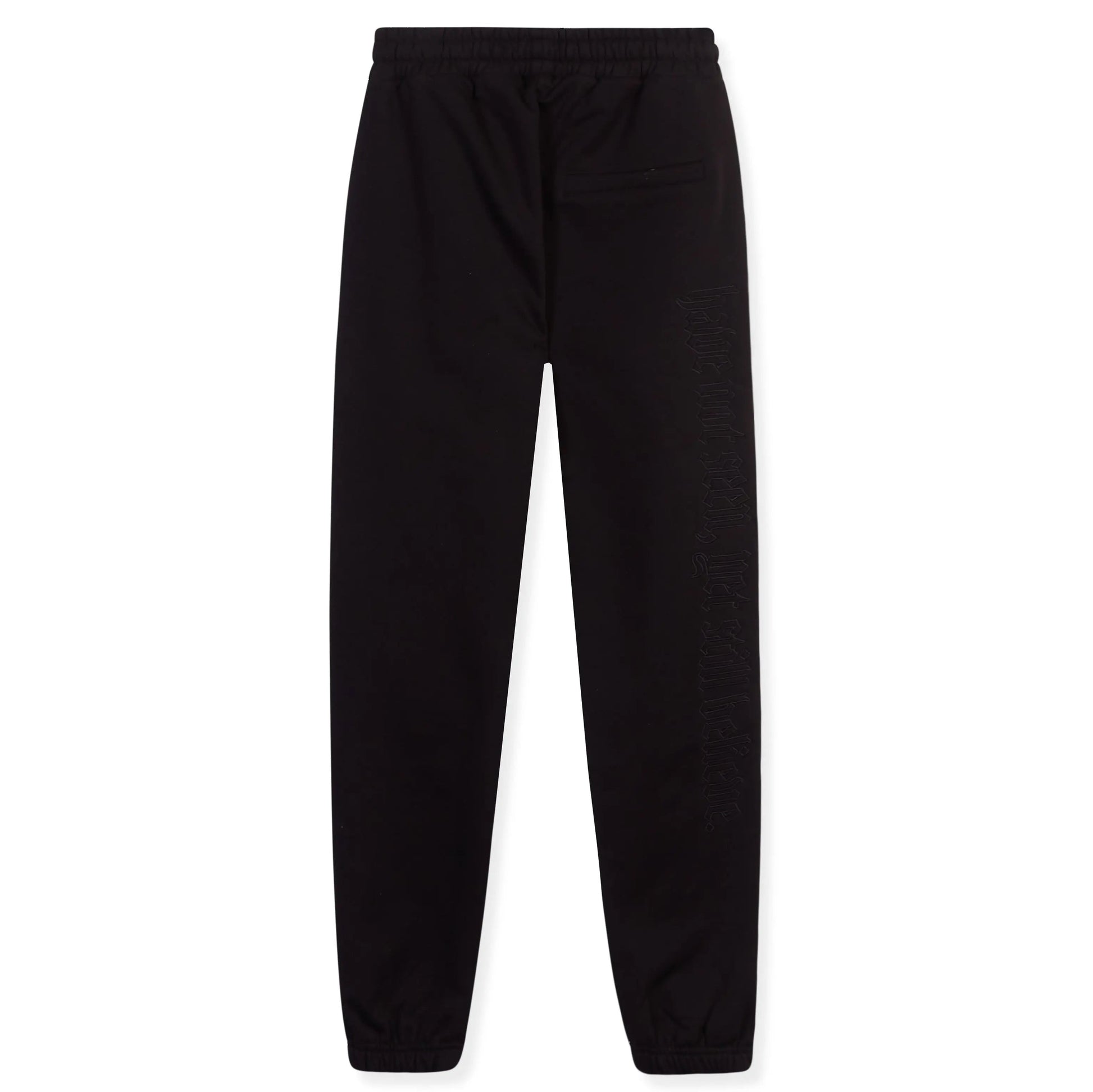 Black Split Statement Sweatpants - ONLY THE BLIND™