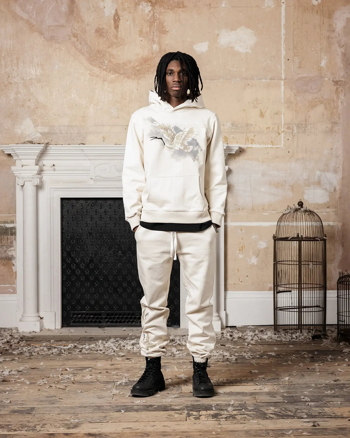 Beige Heron Sweatpants - ONLY THE BLIND™