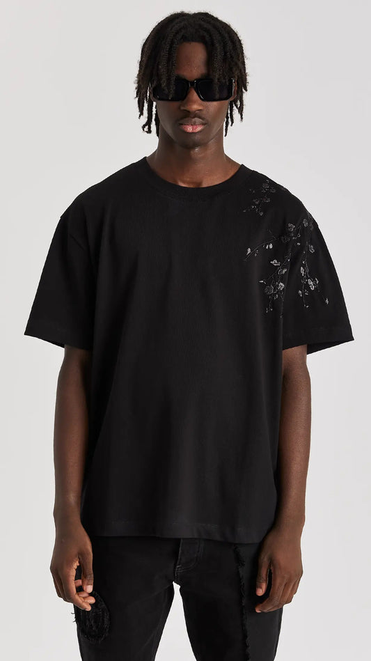 Black Blossom T-Shirt - ONLY THE BLIND™