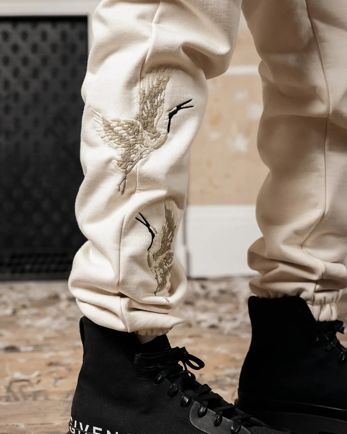 Beige Heron Sweatpants - ONLY THE BLIND™