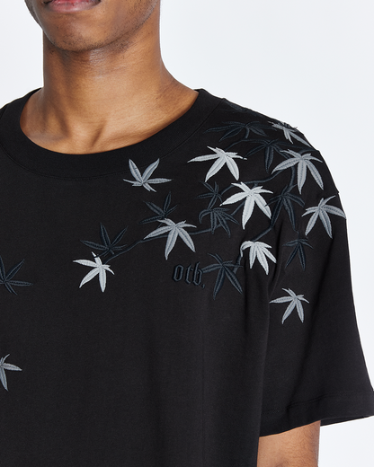 Black Maple Embroidered T-shirt - ONLY THE BLIND™